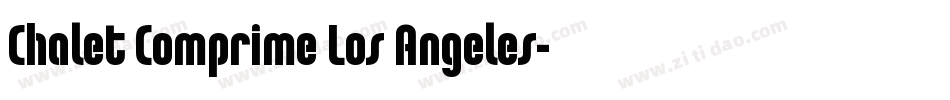 Chalet Comprime Los Angeles字体转换